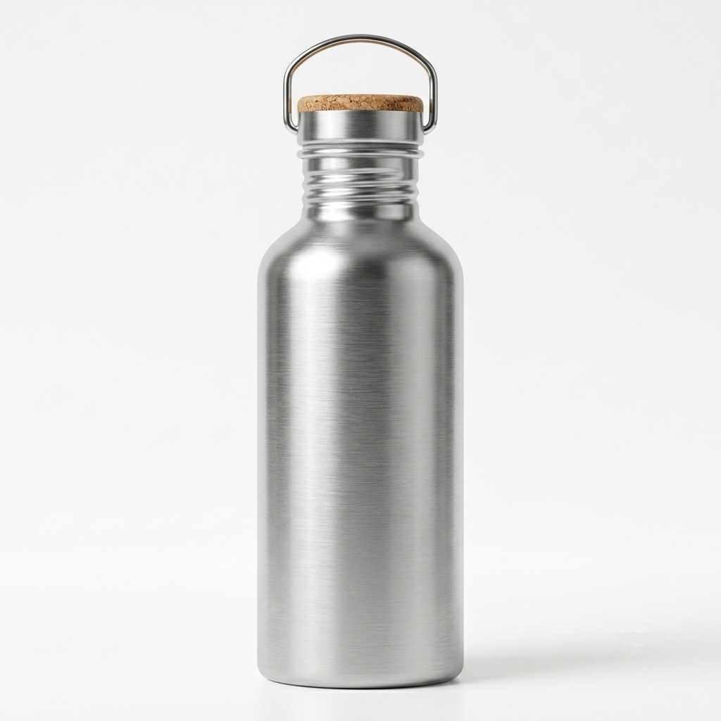 Bamboo Lid Stainless Steel Bottle