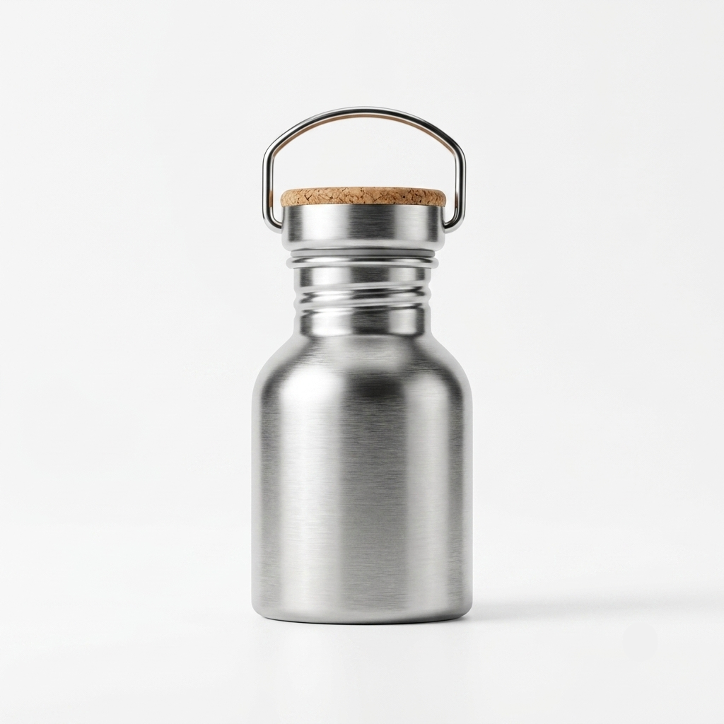 Bamboo Lid Stainless Steel Bottle