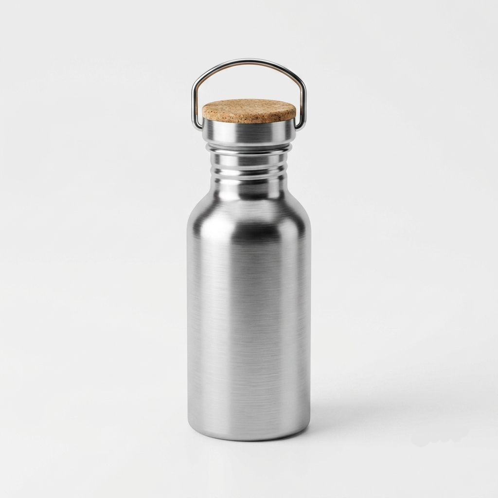 Bamboo Lid Stainless Steel Bottle