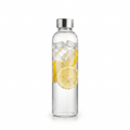 Stainless Steel Lid Glass Bottle