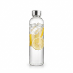 Stainless Steel Lid Glass Bottle