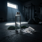 Stainless Steel Lid Glass Bottle